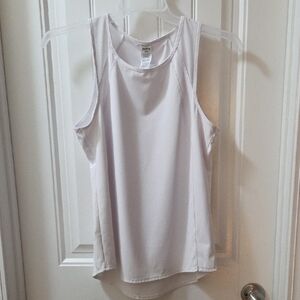 RBX White Athletic Scoop Neck Tank